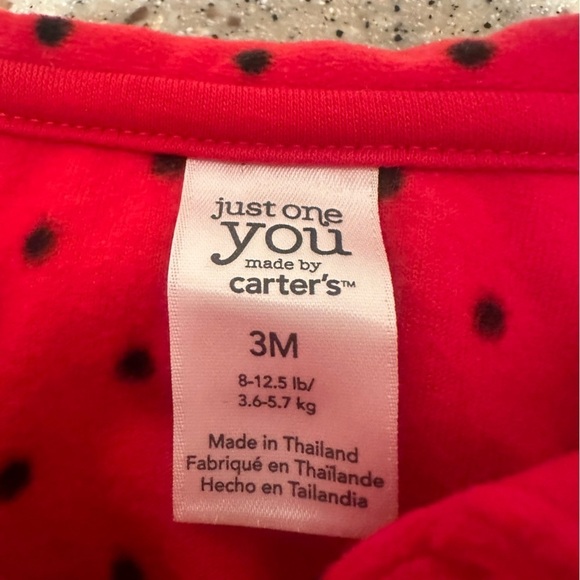 5/$20 Carter’s 3 month Red Polka Dot Coat - Picture 2 of 3
